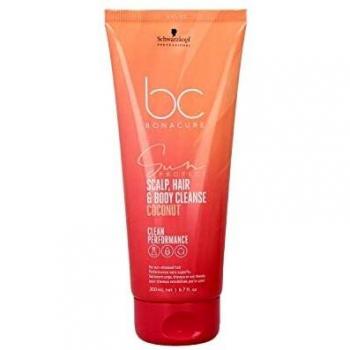 Schwarzkopf Professional - BC BONACURE Sun Protect 3-in-1 Scalp, Hair & Body Cleanse Champú 200 ml