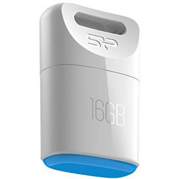 Silicon Power Touch T06 16GB Compact USB 2.0 Flash Drive - White