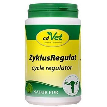 cdVet Regulador de Ciclo 120 g - Suplemento Alimenticio para Perros - Apoyo a Procesos Hormonales + Regulación del Sistema Hormonal - Falsas Gestaciones + Celo - Armonización