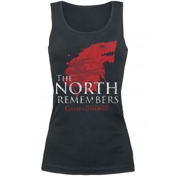 Juego de Tronos House Stark - The North Remembers Top Mujer Negro