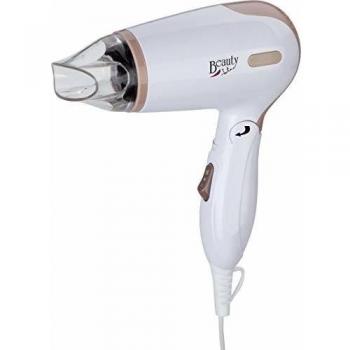 Jata SC47B Secador de Pelo de Viaje con Difusor Mango Abatible Bitensión 3 Posiciones de Caudal de Aire Concentrador de Aire 1200 W
