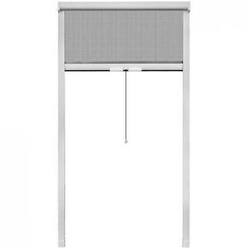 vidaXL Mosquitera Red Enrollable Fina Ventanas 100x170cm Malla Anti Mosquitos