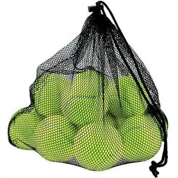 12 Unidades Pelotas de Tenis con Malla Bolsa Pelotas de Tenis para Entrenamiento, Tenis balón de Ejercicios con Malla Bolsa