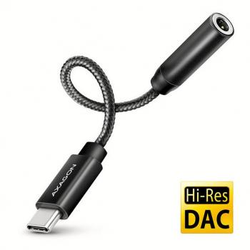 Adaptador de Audio AXAGON ADA-HC USB-C a 3.5mm - Hi-Res DAC 32bit 384kHz Stereo