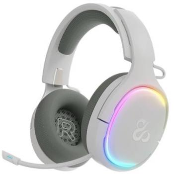 Auriculares Gaming Inalámbricos Newskill Aton V2 Ivory RGB Bluetooth 5.0 Multiplataforma Blancos
