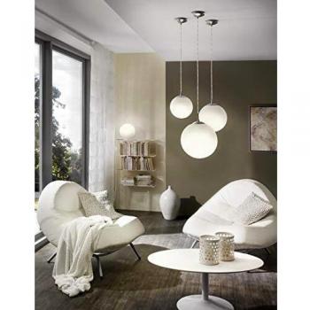 Lámpara de mesa Rondo, Ø 20 cm, blanca, E27, cristal opalino mate