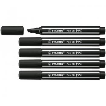STABILO - Pen 68 MAX rotulador Negro 5 pieza(s)