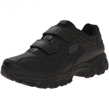 Skechers Men's Afterburn Sport Fit Black Sneakers 11 D