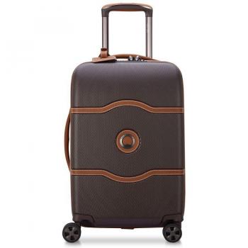 Delsey Chatelet Air 2.0 Slim Cabin Trolley 55cm Brown with 4 Double Wheels