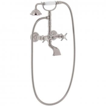 Grifo Bimando Mural para Bañera y Ducha Tres Clasic Acero Inoxidable 24217601AC