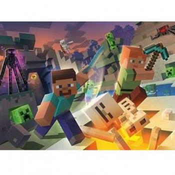 Puzzle Minecraft Monstruos 100 Piezas XXL