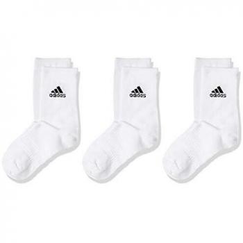 Adidas Light Crew Socks 3 Pairs White Size 22-24