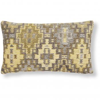 Kave Home Funda cojín Nazca 30x50 cm, Mostaza