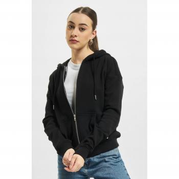 Organic Terry Zip-Up Hoodie for Women - Black, Plus Sizes Available