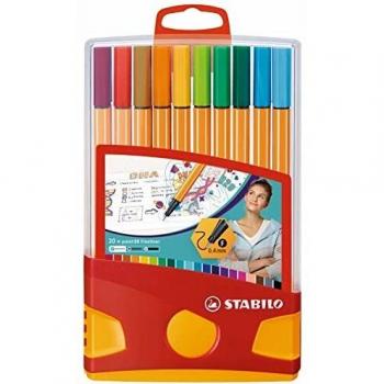 Fineliner - STABILO point 88 - ColorParade - Assorted Colours - 20 pcs - Hanging Version