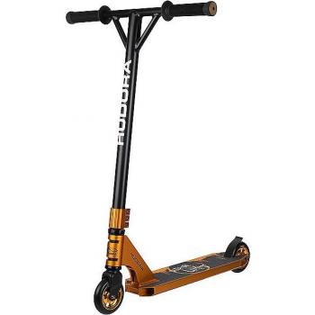 Scooter Acrobático Hudora XR-25.1, Dorado, Freestyle, Urban, para mayores de 5 años y hasta 100 kg