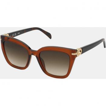 Gafas de sol cuadradas de acetato marrón Tous STOC22