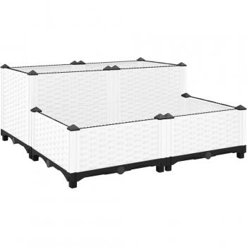 Plantador Elevado 80x80x38 cm en Polipropileno Vidaxl Gris