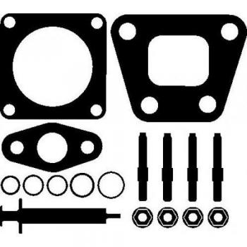 Kit de montaje para turbocompresor ELRING 196.610 con juntas y tornillos para VOLKSWAGEN Golf 2 y Jetta 2
