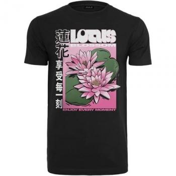 Mister Tee Black Lotus Flower T-Shirt