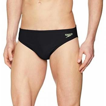 Speedo Endurance 10 5 cm - Bañador, Hombre, Negro/Bright Zest, 36 / 90 cm