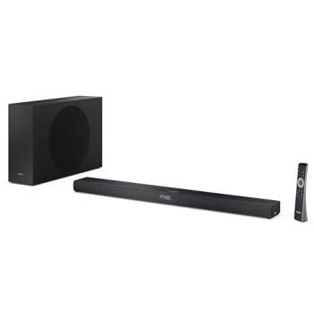 Sharp HT-SBW320 Ultra-Slim 2.1ch Dolby Atmos Soundbar with Wireless Subwoofer and Bluetooth - Black