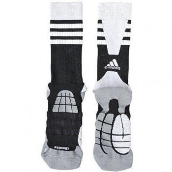 adidas Climalite Half-Cushioned Crew Medias-Unisex, Negro/Blanco, 3133