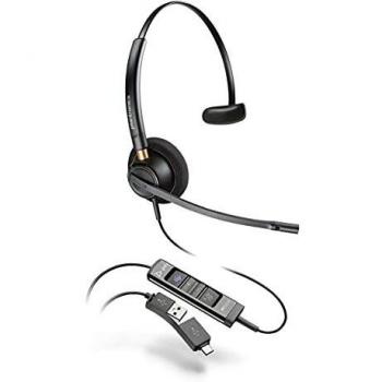 Auriculares Alámbricos POLY EncorePro 515-M USB-A para Oficina y Centro de Llamadas, Diadema, Negro