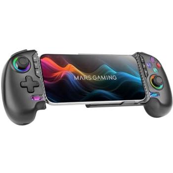 Gamepad Bluetooth 5.0 Mars Gaming MGPX Pro, Soporte Smartphone hasta 7, Joysticks y Gatillos Magnéticos Hall Effect, Compatible PS4/Switch/Switch 2/PC/Android/iOS 13
