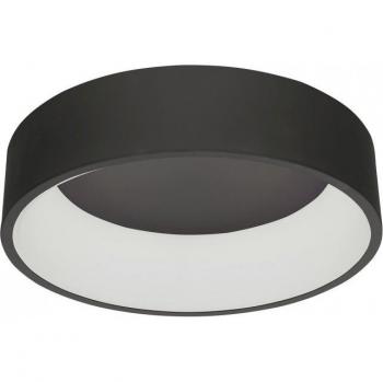 Lámpara de techo moderna Chiara Negro, Italux - Chiara - Moderna lámpara de techo led empotrada en negro, blanco cálido 3000K 1760lm
