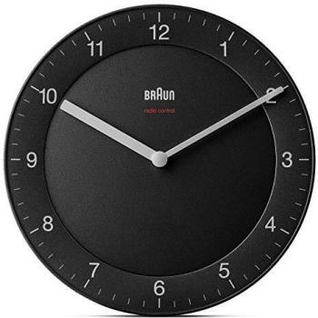 Braun Reloj de Pared controlado por Radio, plástico, Color Negro, Normal