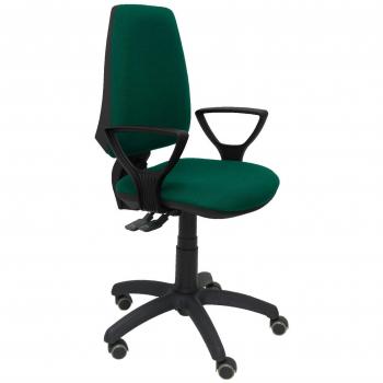 Piqueras y Crespo Silla Elche S Bali Verde Brazos FIJOS Ruedas DE P Oficina, Tela, 109x46x46 cm