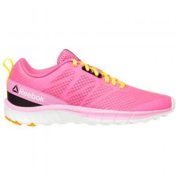 Reebok Soquick, Zapatillas de Running Niñas, Rosa / Amarillo / Blanco / Negro