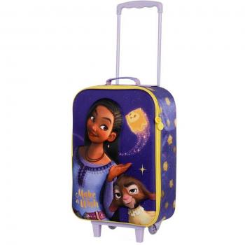 Maleta Trolley Soft 3D Disney Wish: El Poder de los Deseos Star Karactermania Lila