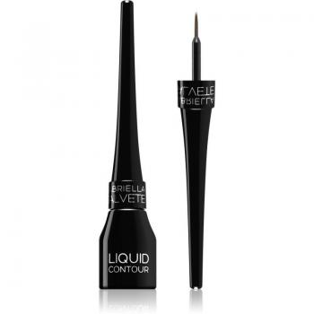 Gabriella Salvete Liquid Contour Waterproof Eyeliner with Brush Shade 01 Black 4 ml