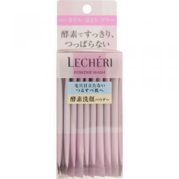 Kose - Lecheri Powder Wash 0.4g x 32 pcs - Facial Cleansing Powder, 32 sachets of 0.4g each, enzyme-based formula for gentle cleansing, suitable for all skin types