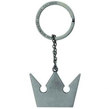 Kingdom Hearts Kingdom Hearts Logo Unisex Llavero Colgante Plateado, Metal,