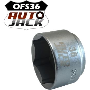 autojack 36 mm llave de carraca de 3/8 perfil bajo filtro de aceite Socket 3/8 herramienta de eliminación de garaje