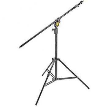 Manfrotto 420NSB - Trípode completo, sin contrapeso, negro