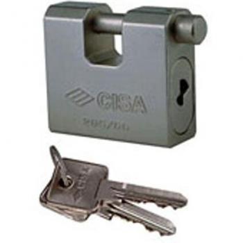 Candado Antirrobo CISA 28550 con Llaves de Acero Carbonitrurado 2 mm y Tamaño 75 mm