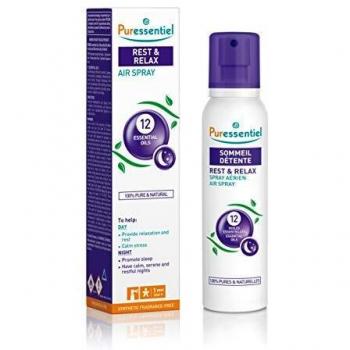 Puressentiel Rest & Relax Air Spray 200ml - Natural remedy for serene & restful nights, Sleep, Relaxation, Tested efficacy, 100% Natural origin, 12 essential oils