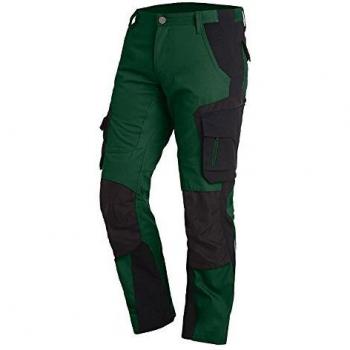Pantalón de Trabajo FHB Florian Talla 50 Verde/Negro