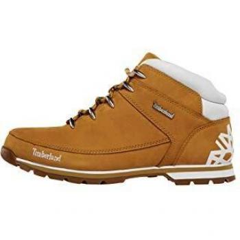 Timberland Euro Sprint Mid Lace-Up Boots for Men - Yellow and Black, Casual Hiking Footwear