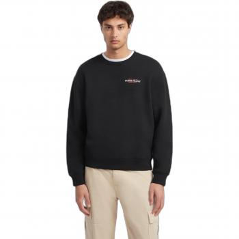Sudadera de Felpa Guess American Tradition para Hombre, Color Negro, Talla XL