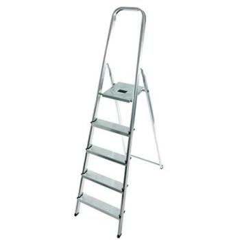 Escalera de Mano Plegable 5 Peldaños MixAlu - Capacidad 150 kg - Hailo
