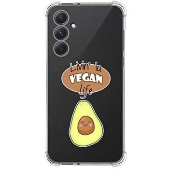 Funda Antigolpes de Silicona con Diseño Vegan Life para Samsung Galaxy A54 5G