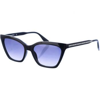 Karl Lagerfeld Women's Butterfly Frame Acetate Sunglasses KL6061S with Original Case, Black, 56mm