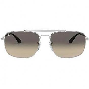 Ray-Ban Men's 0RB3560 003/32 58 Sunglasses, Silver/Clear Gradient Grey