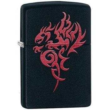 Zippo Hidden Dragon Lighter Black Matte - Mechero, color negro mate