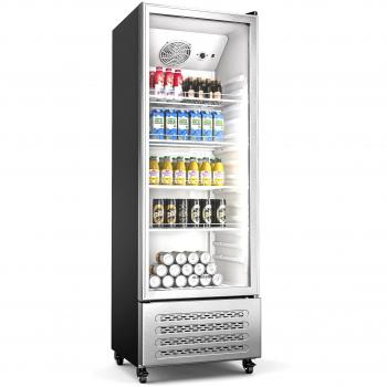 Refrigerador de bebidas Klarstein GrandCooler | 270 L | Iluminación LED | Con ruedas | 4 estantes